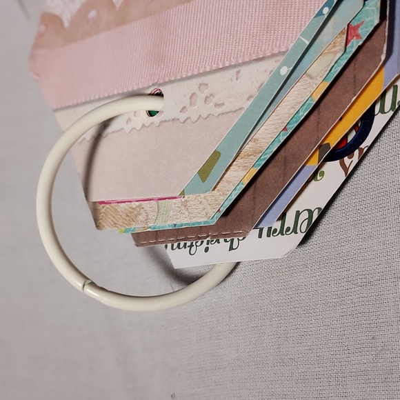 Handmade One of a Kind 12 Month Calendar on a Ring - Picture 14 of 15